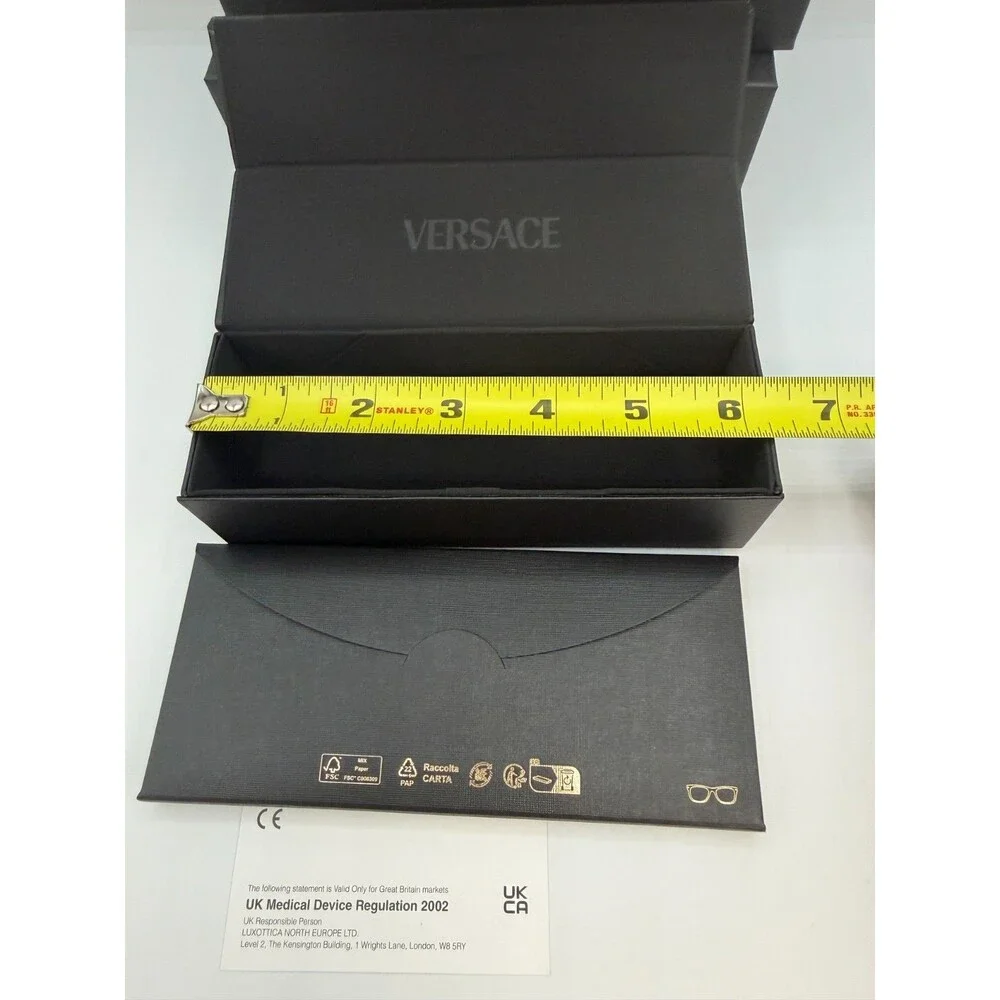 Versace Eyeglasses Sunglasses Case Box Booklet Authentic Luxury Accessory Set